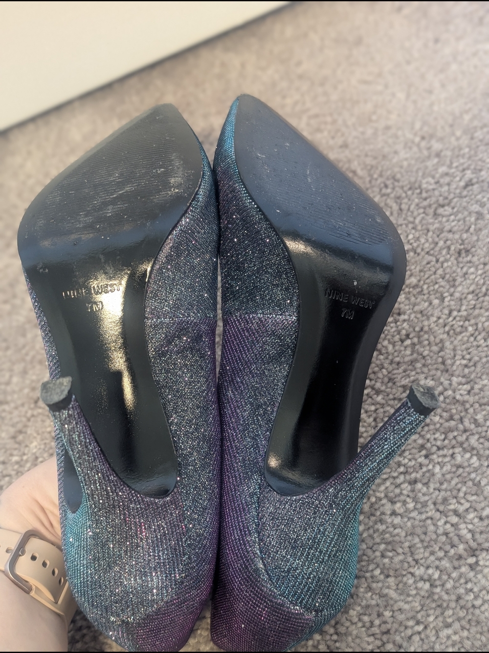Nine West Pointed Toe Pumps 7m - Picture 4 of 5